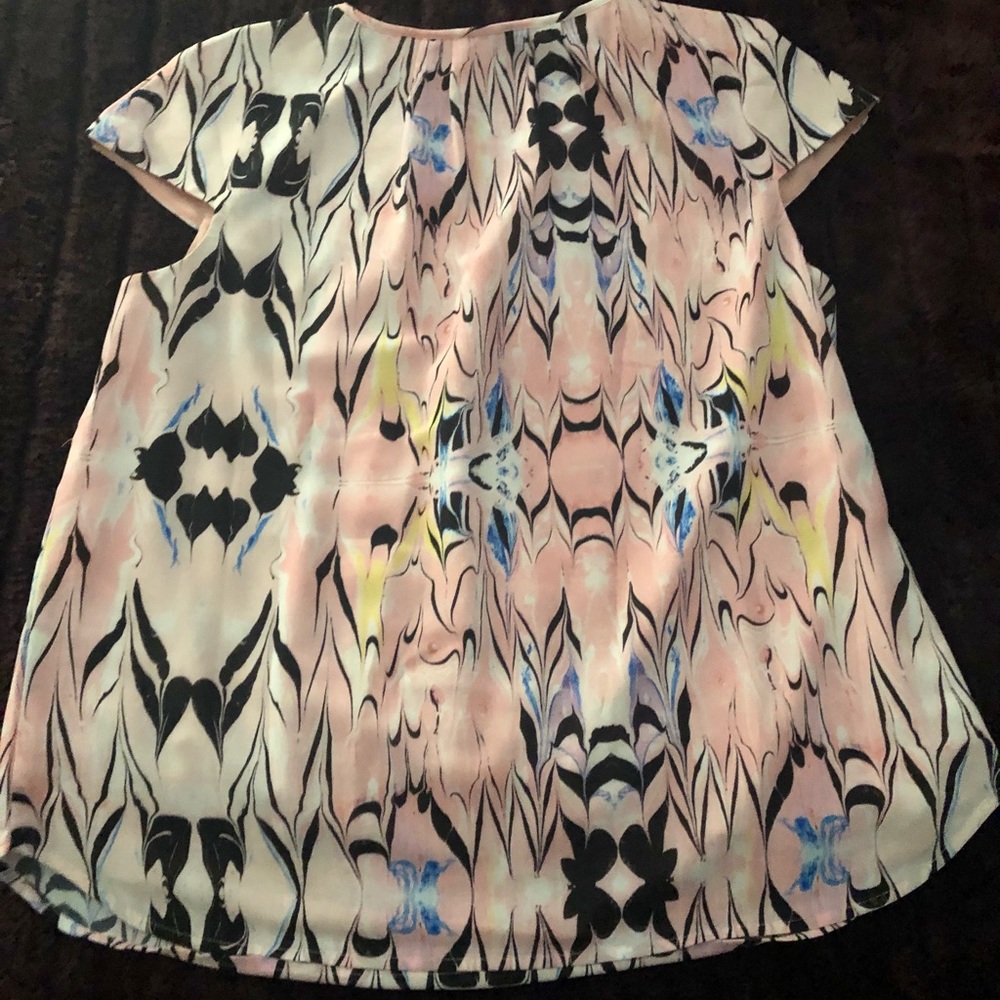 J. CREW Pink/Multi Colored Blouse